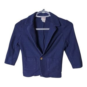 Hanna Andersson Knit Twill Blazer Navy Size 5‎ (110cm) Unisex